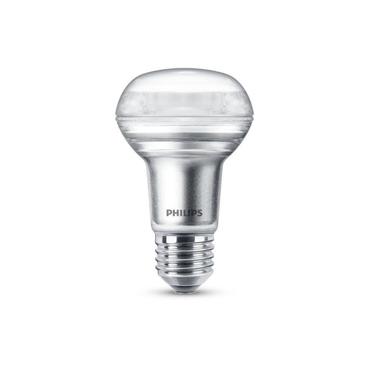 Philips LED Reflektorpære R63 4,5W(60W) 827 410lm. 36° Dim Sølv E27