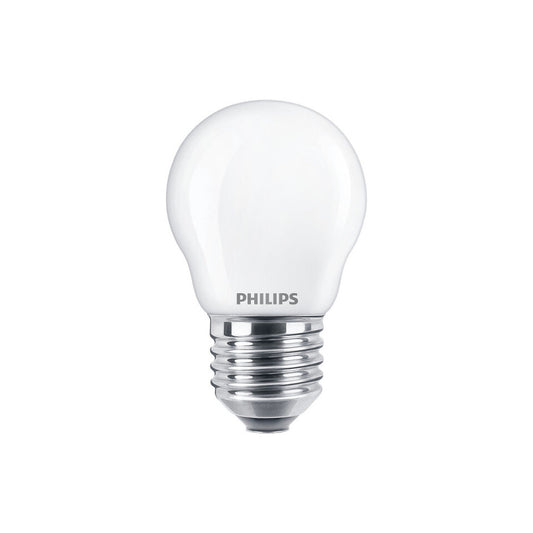 Philips LED Kronepære 4,3W(40W) 827 470lm. Opal E27 2-Pak