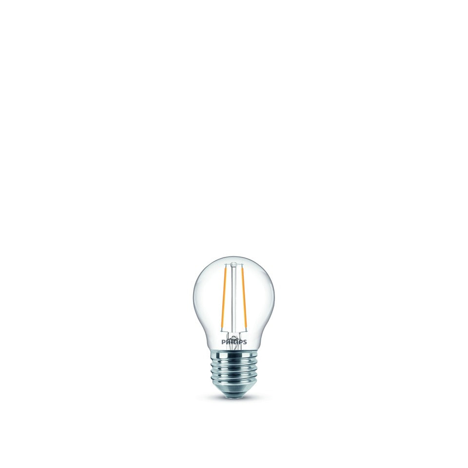 Philips LED Kronepære 2,7W(25W) 827 250lm. Dim Klar E27