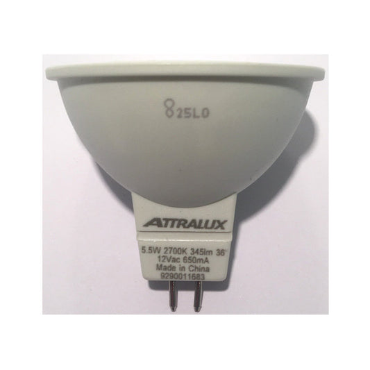 Attralux LED MR16 5,5W(35W) 827 345lm 36° Hvid GU5.3