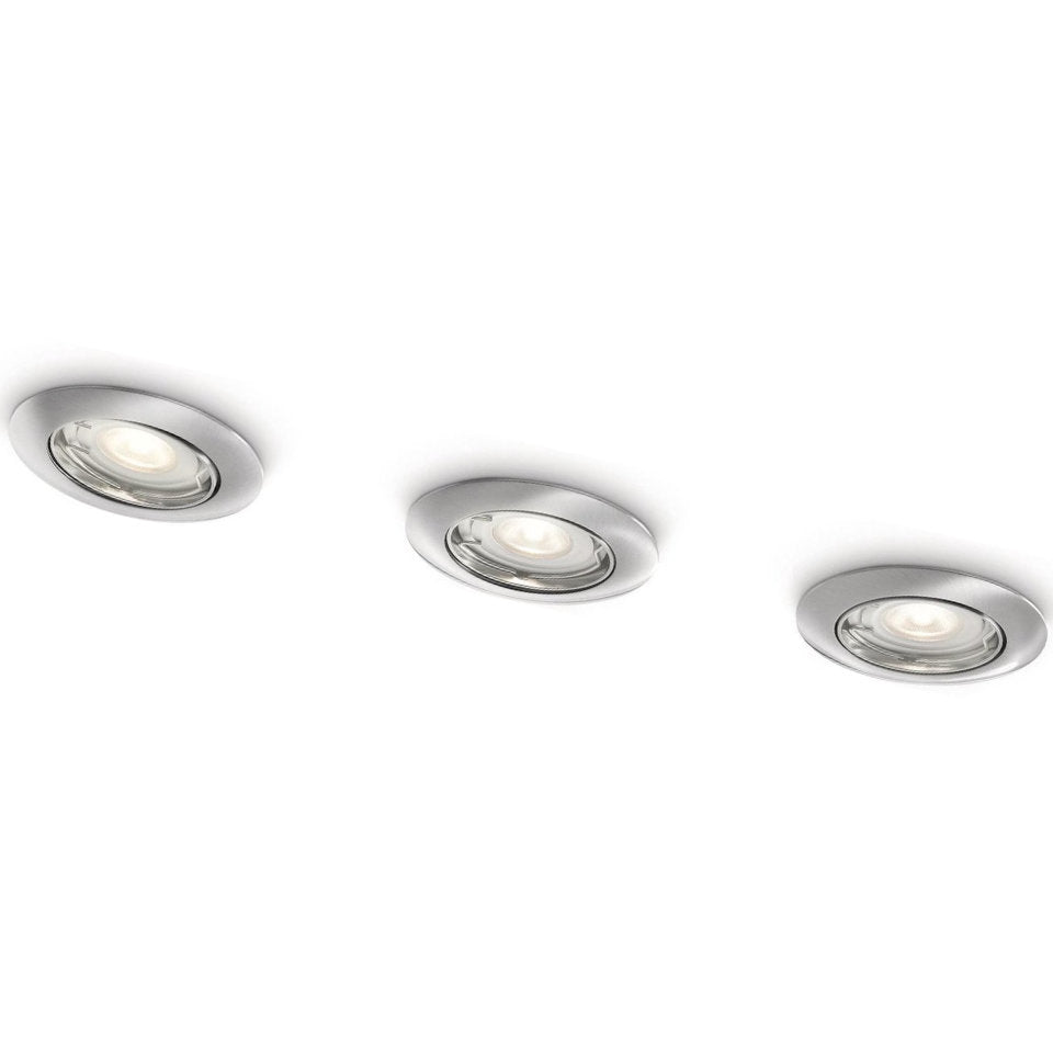 Philips LED Downlight Smartspot 12W 827 350lm Ø8,5cm. Stål 3-pak