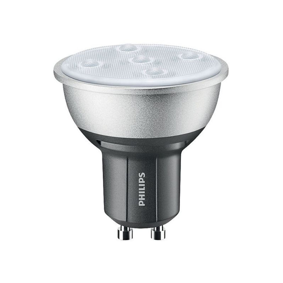 Philips LED GU10 4W(35W) 822-827 280lm 40° DimTone Sort/Sølv