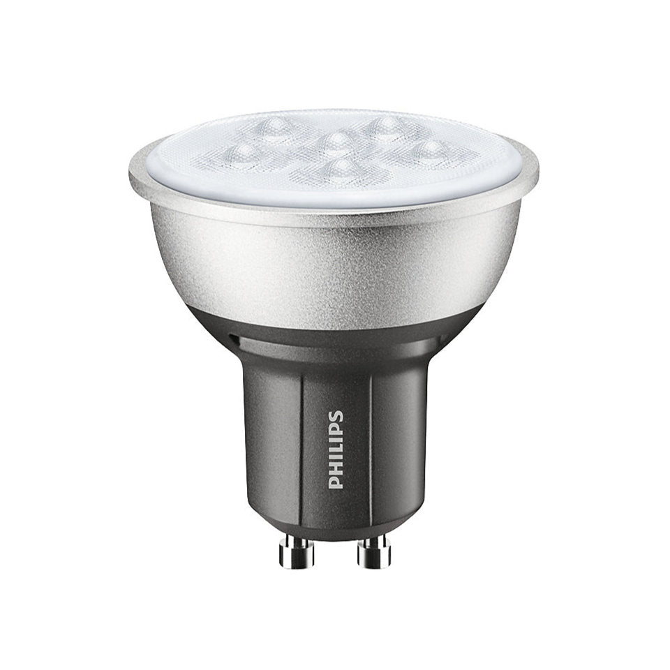 Philips LED GU10 4,3W(50W) 840 420lm 25° Dim Grå/Sort