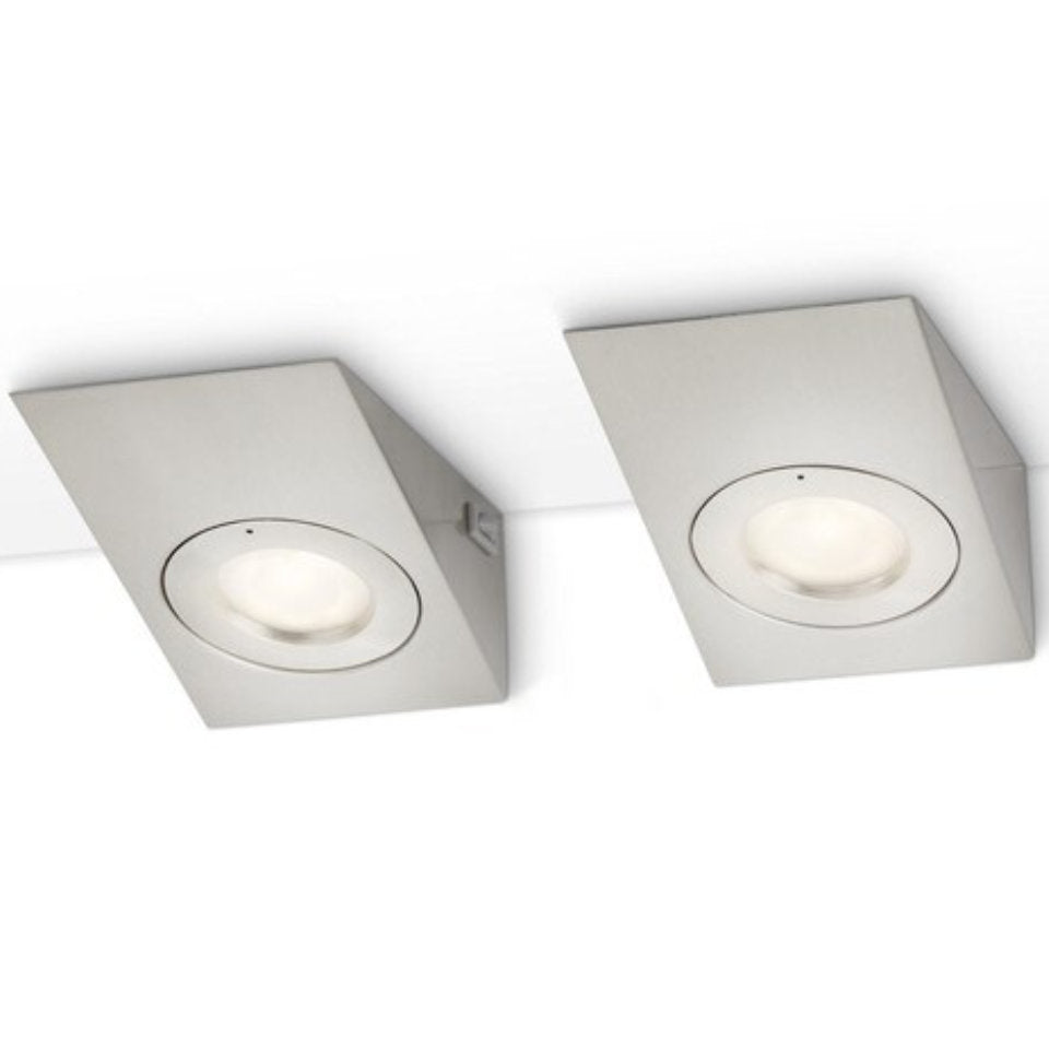 Philips Underskabsarmatur 40W 2800K. Sølv 2-Pak