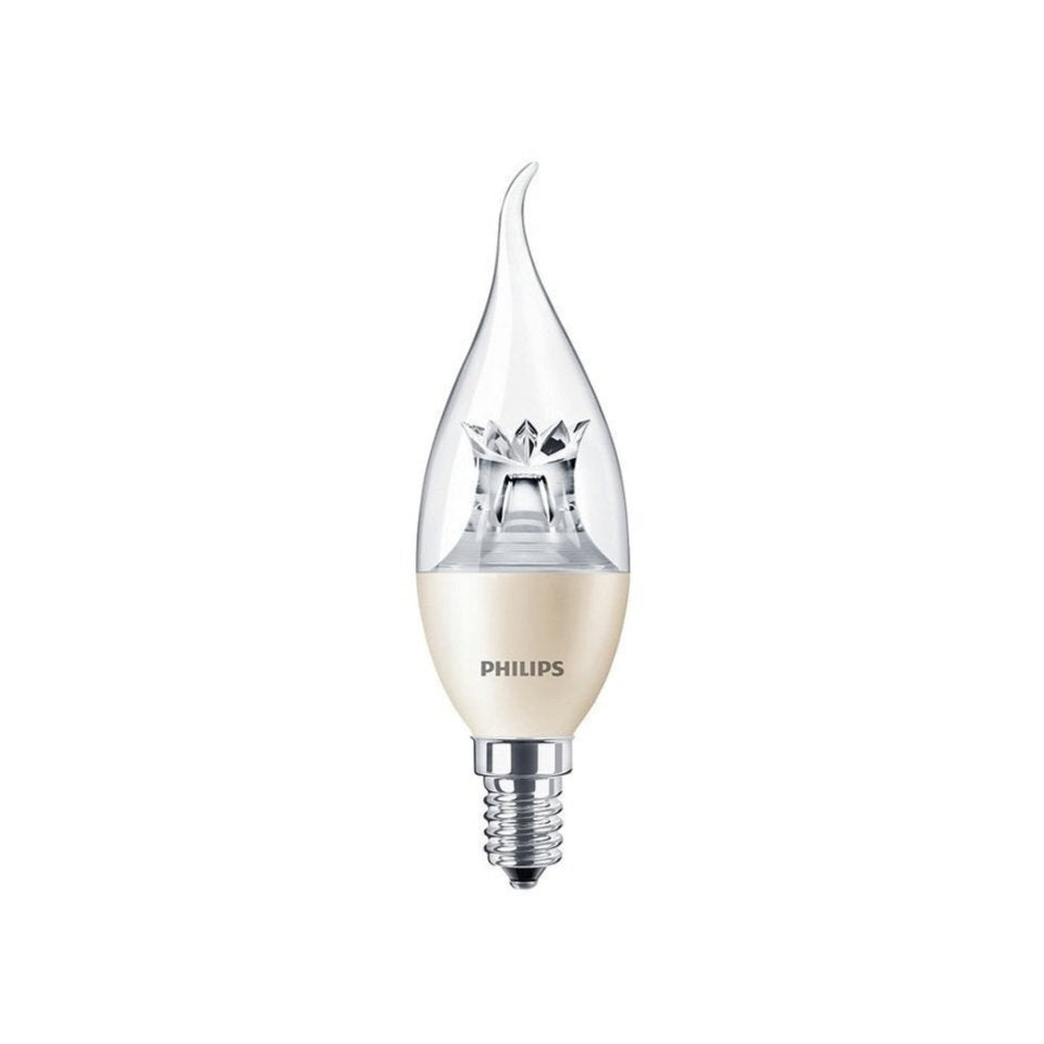 Philips LED Kertepære 6W(40W) 822-827 470lm DimTone Klar Vindstød E14