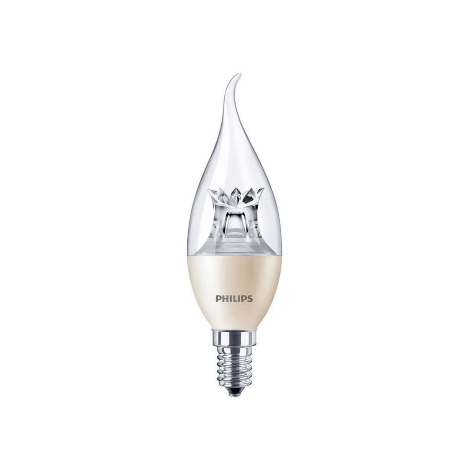 Philips LED Kertepære 4W(25W) 822-827 250lm DimTone Klar Vindstød E14