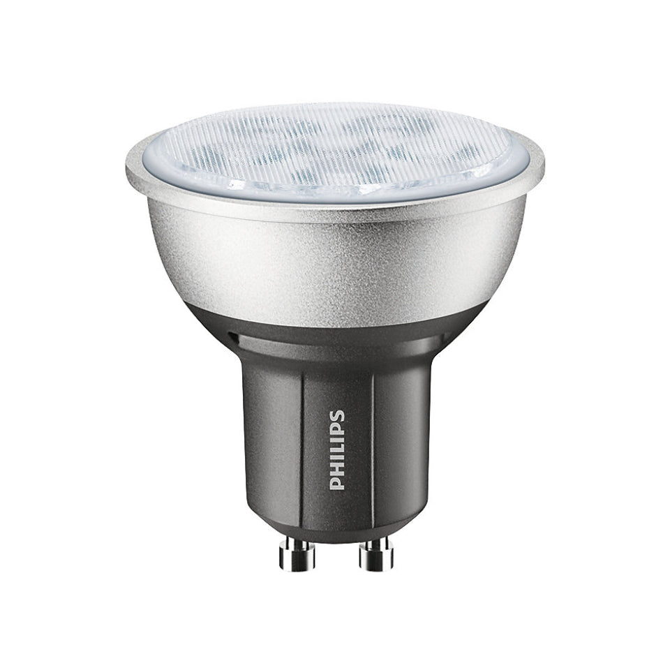Philips LED GU10 4,3W(50W) 827 355lm 40° DimTone Sort/Sølv