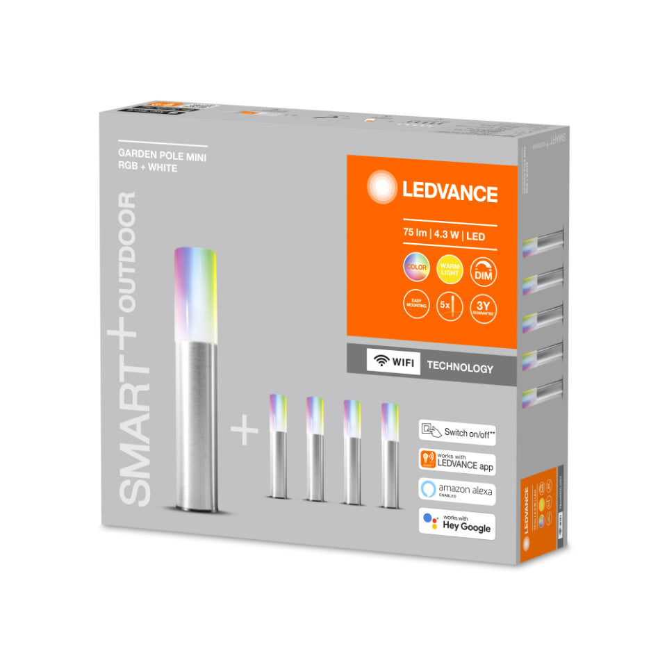 Ledvance Smart+ LED Havesæt Mini 3,8W 830 RGB WiFi 227mm.