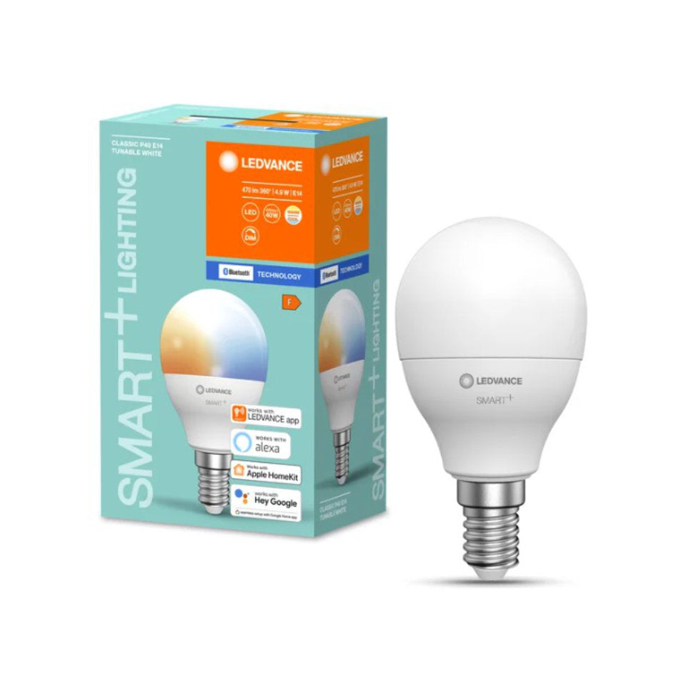 Ledvance Smart+ LED Kronepære 4,9W TW Dim Bluetooth E14