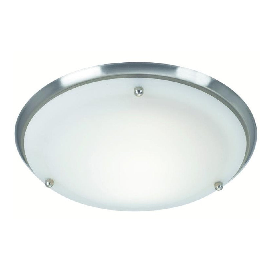 Markslöjd Loftlampe Åre Ø28cm. Hvid/Chrom