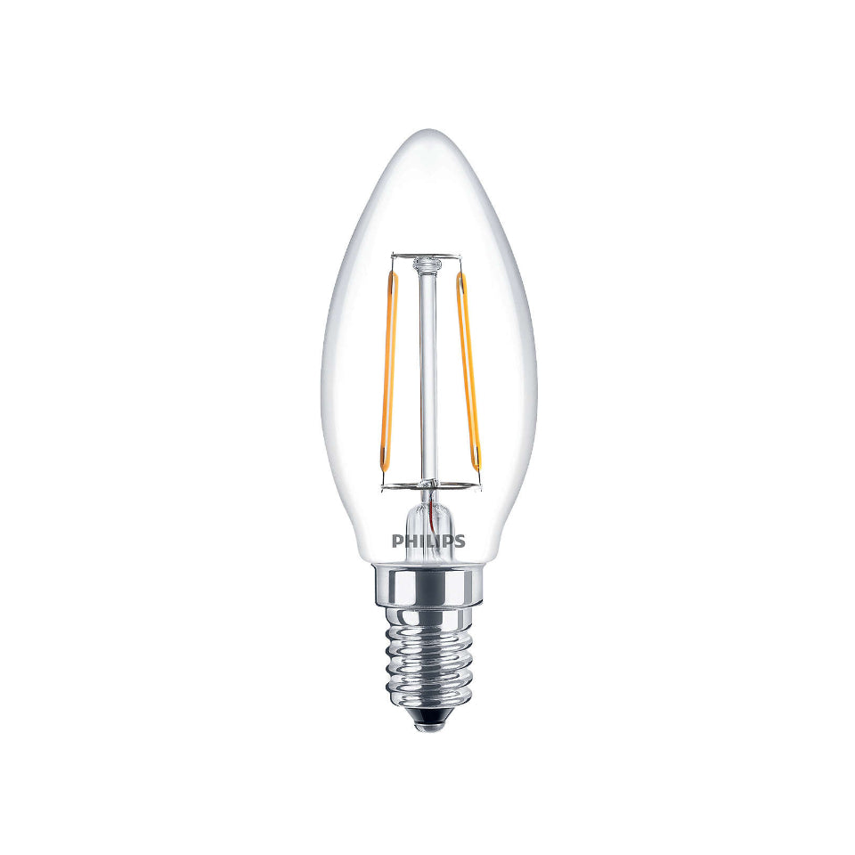 Philips LED Kertepære 2,3W(25W) 827 250lm Klar E14