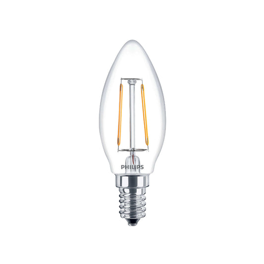 Philips LED Kertepære 2,3W(25W) 827 250lm Klar E14