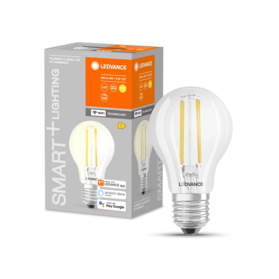 Ledvance Smart+ LED Standardpære 6W 827 806lm WiFi Dim E27