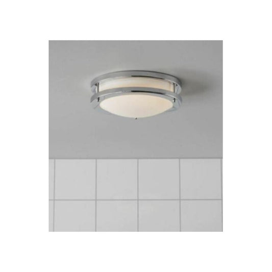 Markslöjd LED Loftlampe Täby 9W 830 750lm Ø25cm. Chrom/Hvid