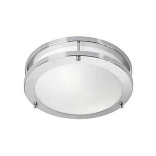 Markslöjd LED Loftlampe Täby 9W 830 750lm Ø25cm. Chrom/Hvid
