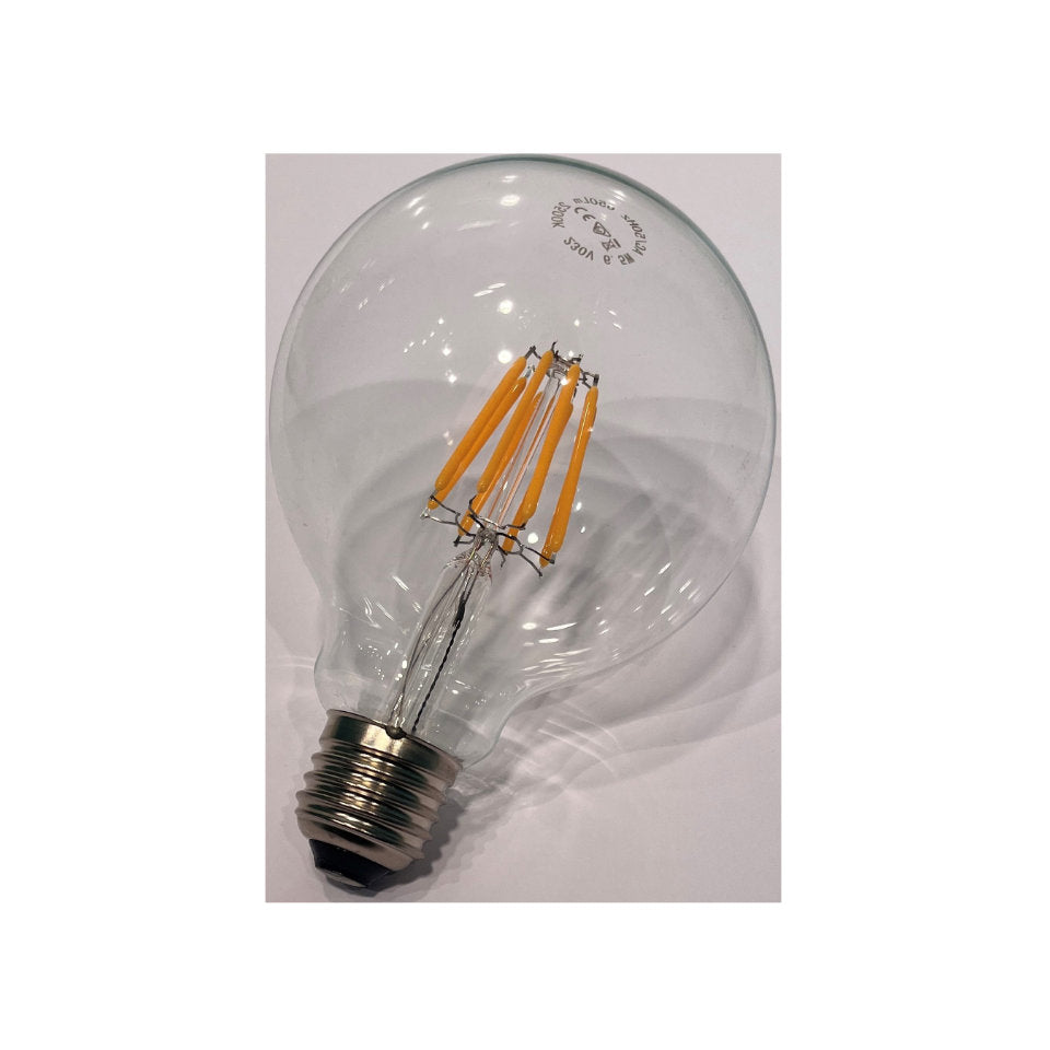 LED Globepære 6,5W(25W) 825 650lm Klar Ø95 E27