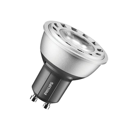 Philips LED GU10 4W(35W) 840 280lm 40° Dim Sort/Sølv