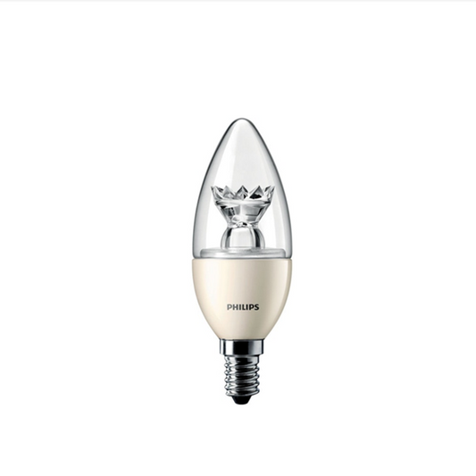 Philips LED Kertepære 6,2W(40W) 827 470lm Dim Klar E14