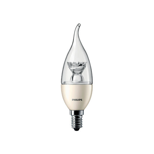 Philips LED Kertepære 3,4W(25W) 827 250lm Dim Klar Vindstød E14