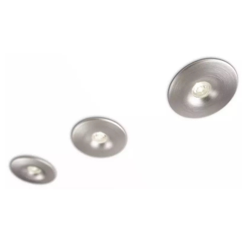Philips LED Downlight Ledino 7,5W 827 345lm Ø8cm. Grå 3-Pak