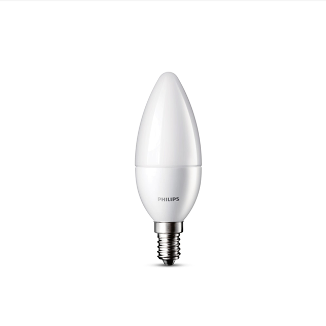 Philips LED Kertepære 6W(40W) 827 470lm Mat E14