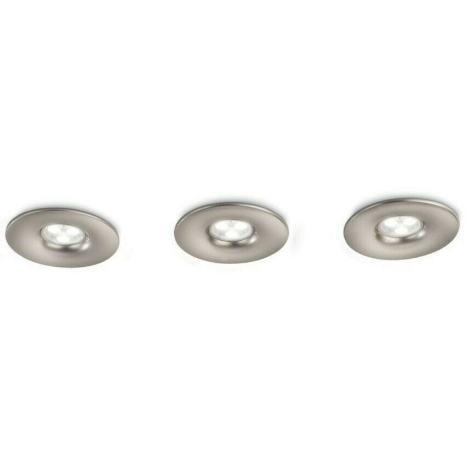 Philips LED Downlight 22,5W 831 350lm Ø11cm. Grå 3-pak