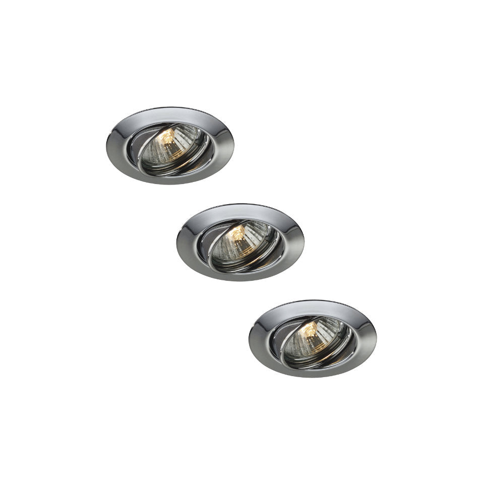 Massive Downlight Ø9cm. Stål 3-Pak