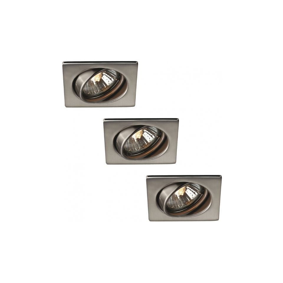 Massive Downlight 8,5cm. Stål 3-Pak