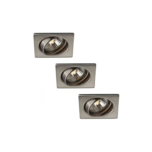 Massive Downlight 8,5cm. Stål 3-Pak