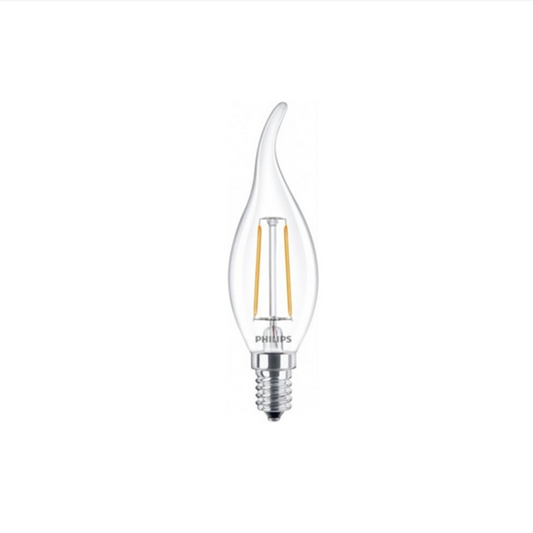 Philips LED Kertepære 2,3W(25W) 827 250lm Klar Vind E14