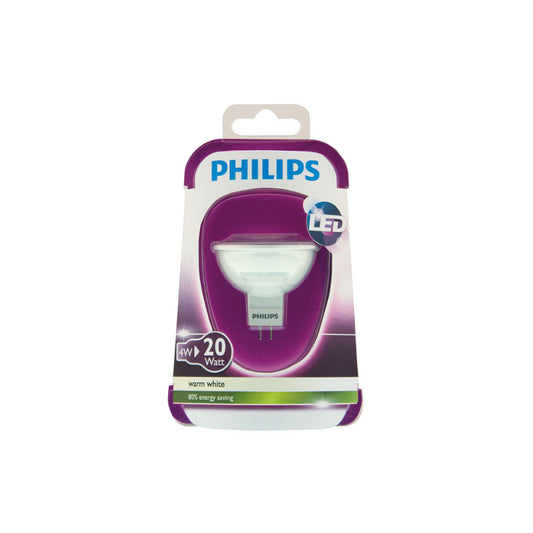 Philips LED MR16 4W(20W) 827 210lm 36° 12V Hvid GU5.3