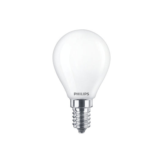 Philips LED Kronepære 4,3W(40W) 827 470lm. Opal E14 2-Pak