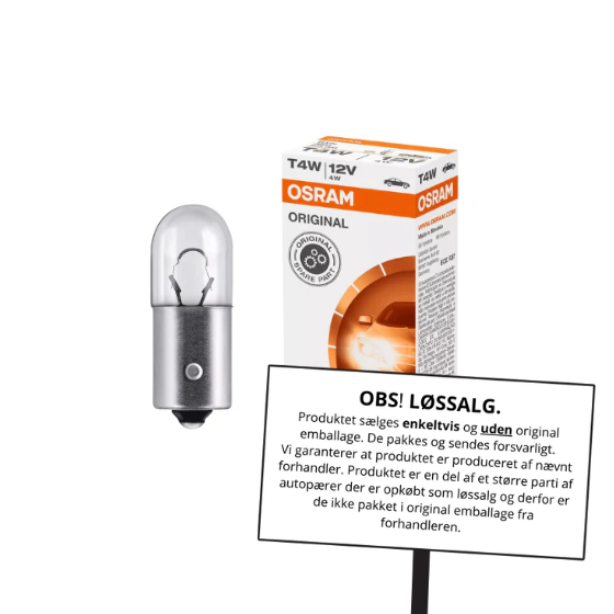 Osram Autopære T4W 4W 12V 35lm BA9s