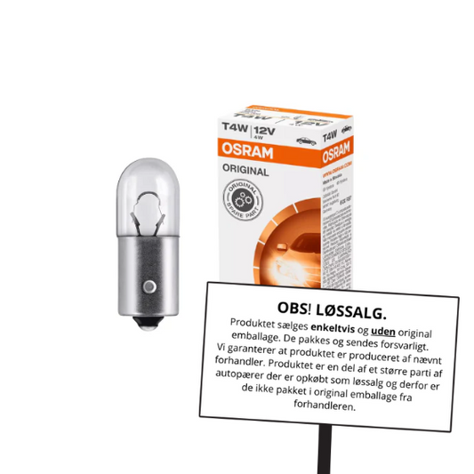 Osram Autopære T4W 4W 12V 35lm BA9s