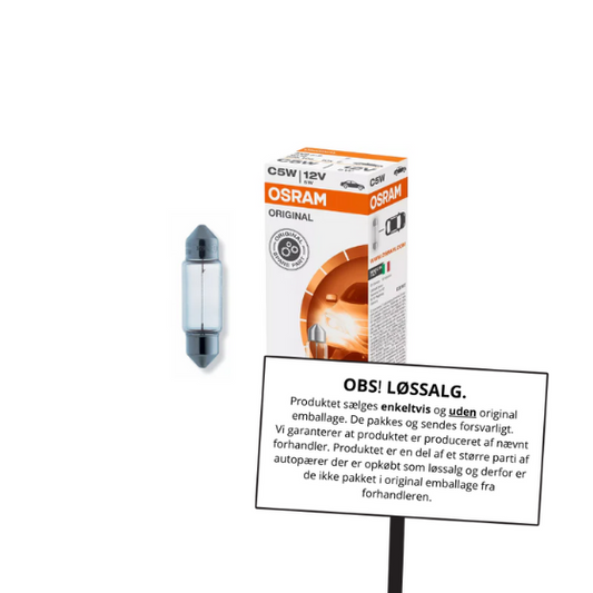 Osram Autopære Pinolpære 5W 12V 45lm SV8.5-8
