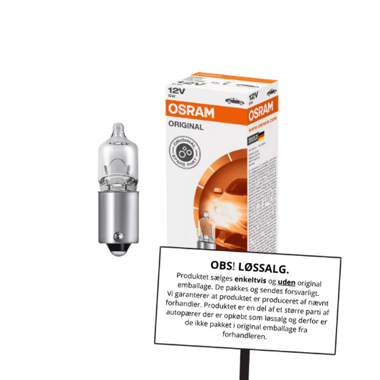 Osram Autopære MINIWATT 5W 12V 80lm BA9s