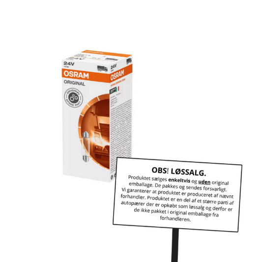 Osram Autopære Pinolpære 10W 24V 105lm SV8.5-8