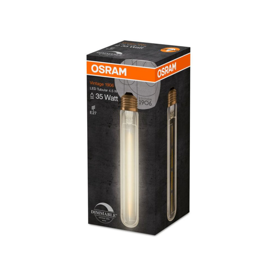 Osram LED Rørpære 4,5W(35W) 824 400lm Dim Gold E27