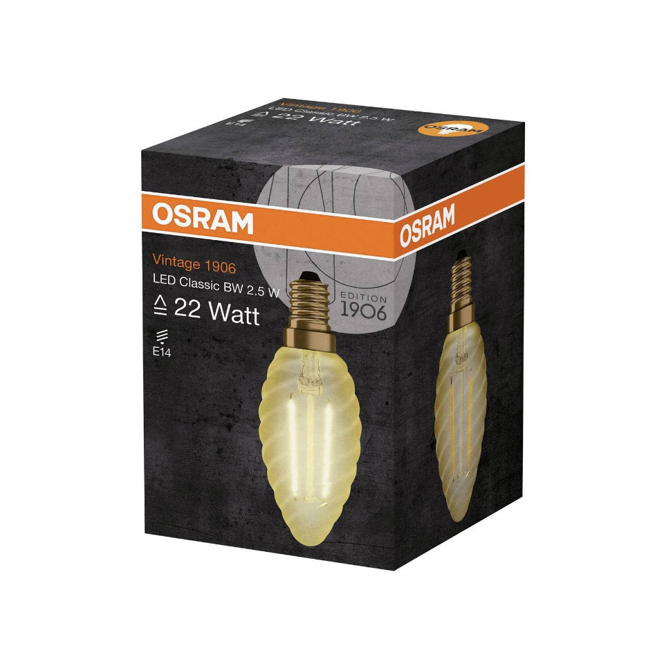 Osram LED Kertepære 2,5W(22W) 825 220lm Gold Snoet E14