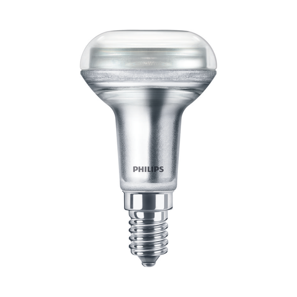 Philips LED Reflektorpære R50 2,8W(40W) 827 210lm 36° Sølv E14