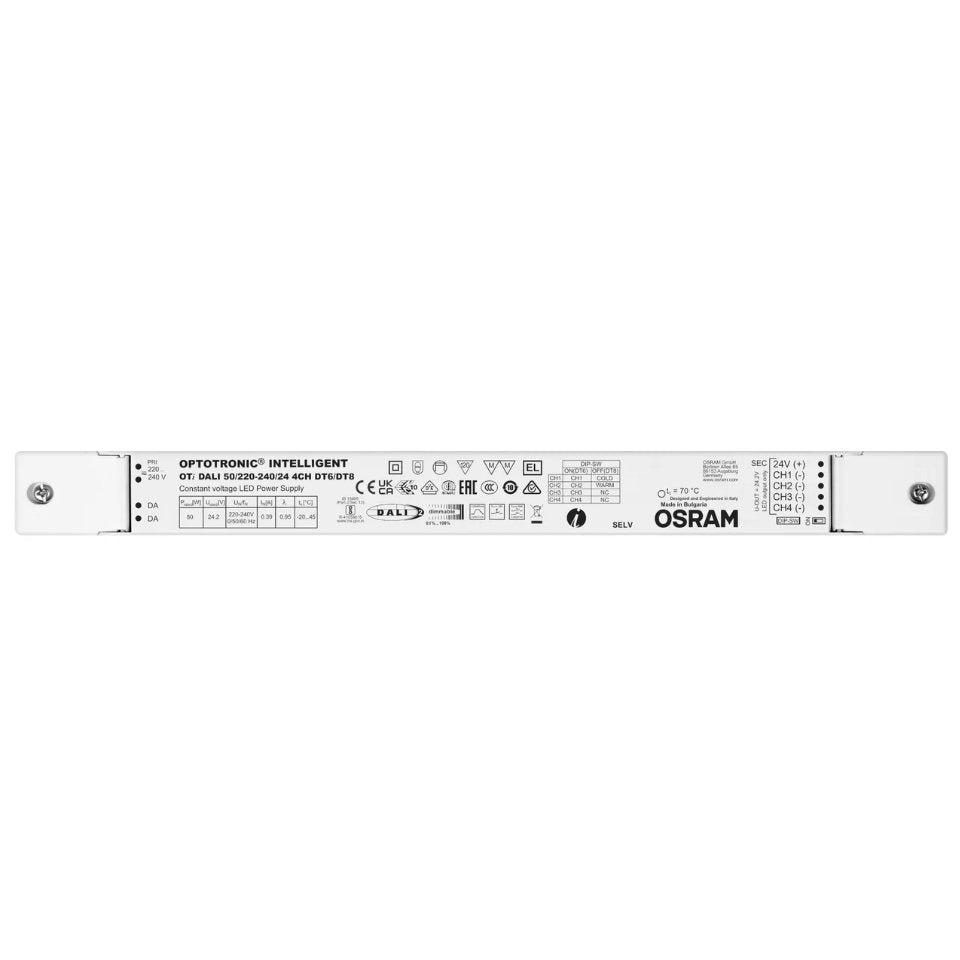 Osram LED Driver 0-50W 24VDC Dim Dali 4CH DT6/8