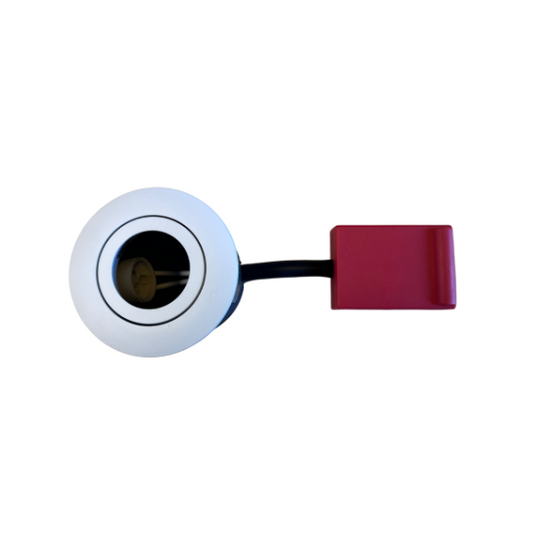 Daxtor Downlight GU10 Ø87mm m/Bagdåse Kipbar 230V Mat Hvid