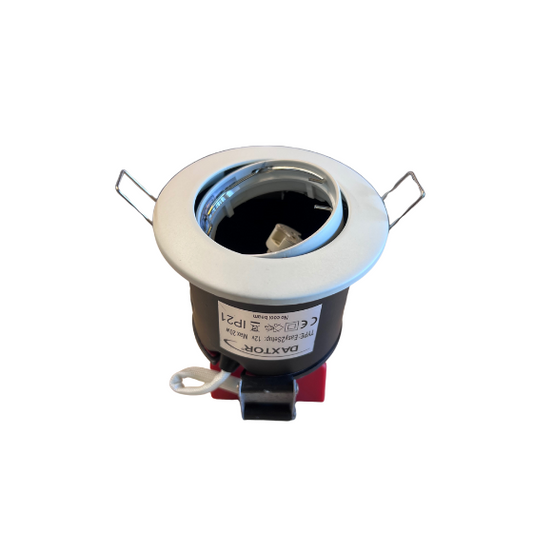 Daxtor Downlight GU5.3/MR16 Ø87mm m/Bagdåse Kipbar 12V Mat Hvid