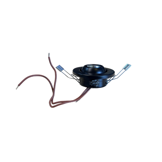 Downlight G4 Ø64mm 12V Kipbar Sort