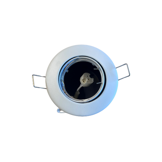 Daxtor Downlight GU5.3/MR16 Ø87mm m/Bagdåse Kipbar 12V Mat Hvid