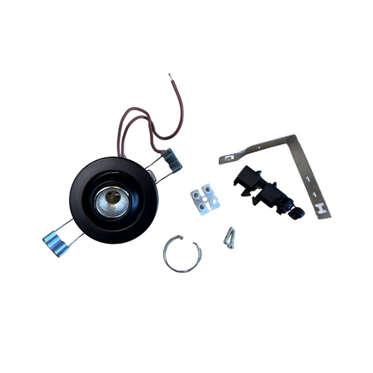Downlight G4 Ø64mm 12V Kipbar Sort