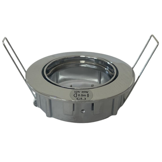 Flash Light Downlight MR16 G5.3 Ø83mm Kipbar 12V Chrom