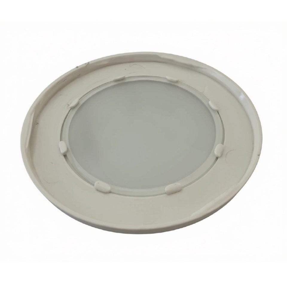 Afdækningsring til Downlight Ø70mm m/glas Hvid