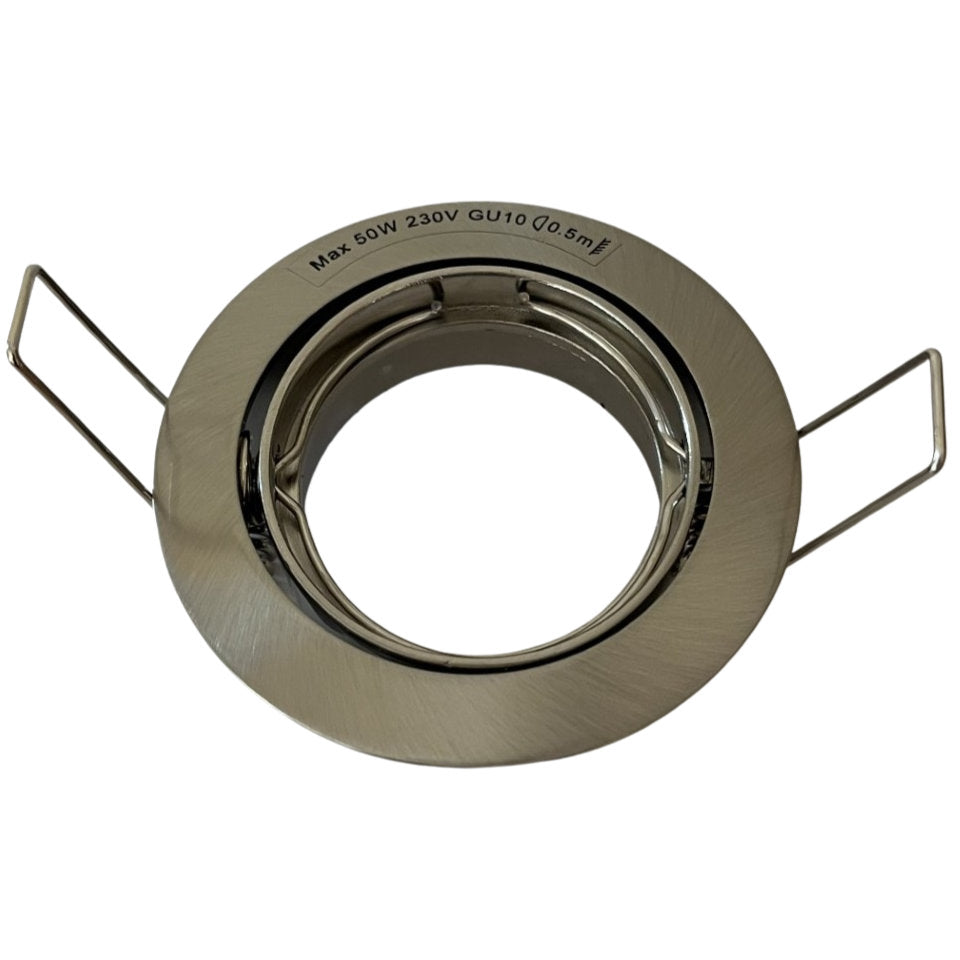 Flash Light Downlight GU10 Ø83mm 230V Kipbar Børstet Stål