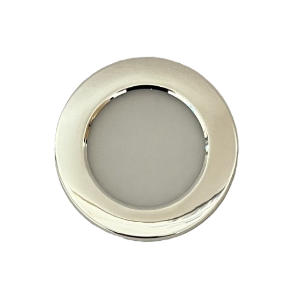 Afdækningsring til Downlight Ø70mm m/glas Chrom